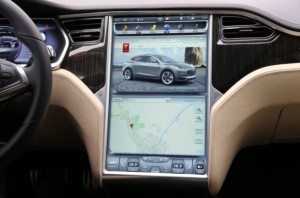 17-inch display in Tesla Model S