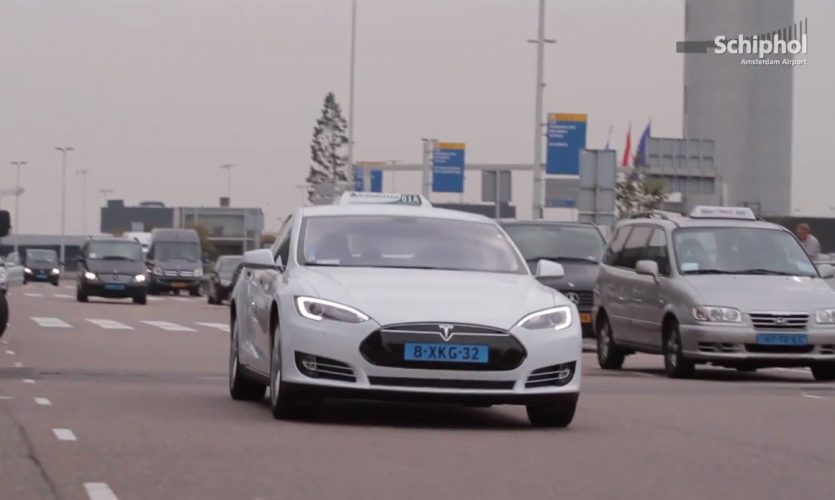 Tesla taxi – 50 nieuwe Tesla’s in gebruik als taxi Schiphol