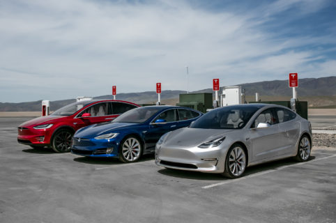 Tesla model 3 supercharger