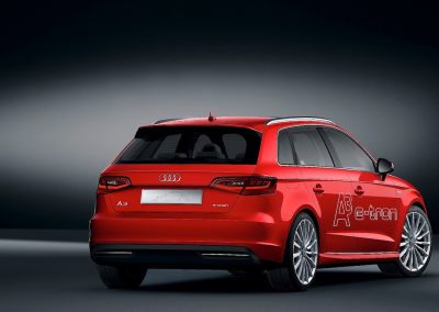 Audi A3 Sportback e-tron rood