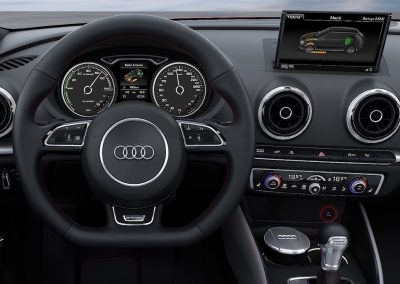 Audi A3 e-tron bedieningsscherm