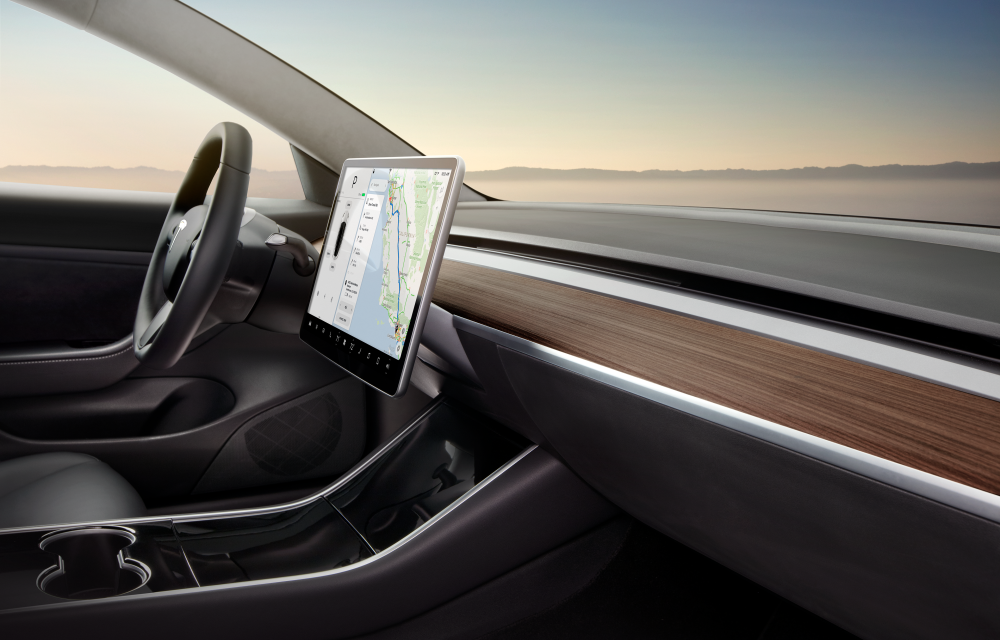 Tesla Model 3 interieur nader bekeken
